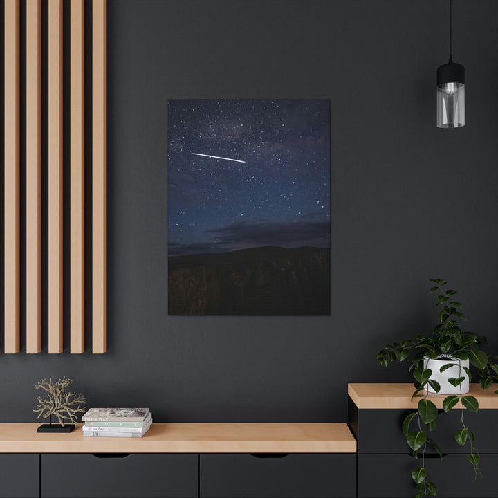 Starlink Above the Canyon - Canvas