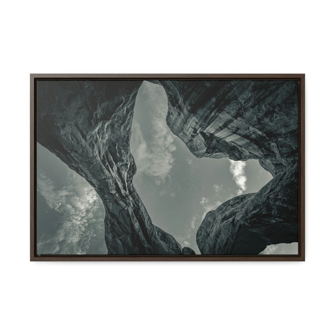 Natural Frames Part 3 in Black and White - Canvas with Frame