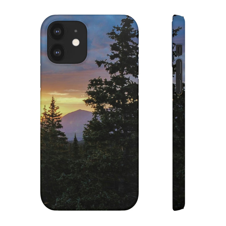 Rainy Sunset Through the Trees - Phone Case