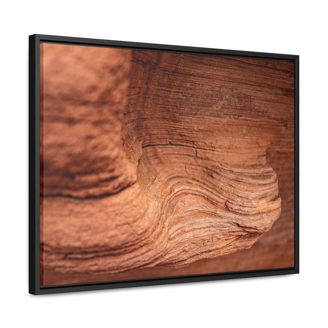 Sedimentary Rock Curves - Canvas with Frame