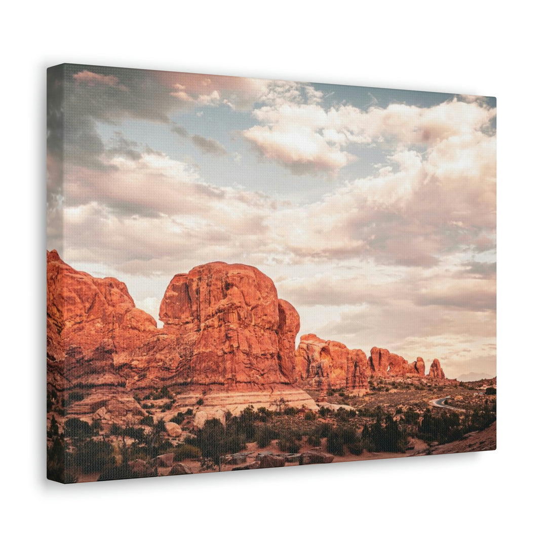 A Desert Sunset - Canvas