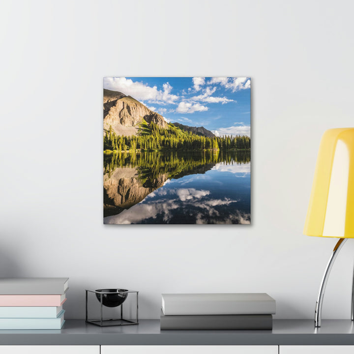 Mountain Scene Reflected - Canvas