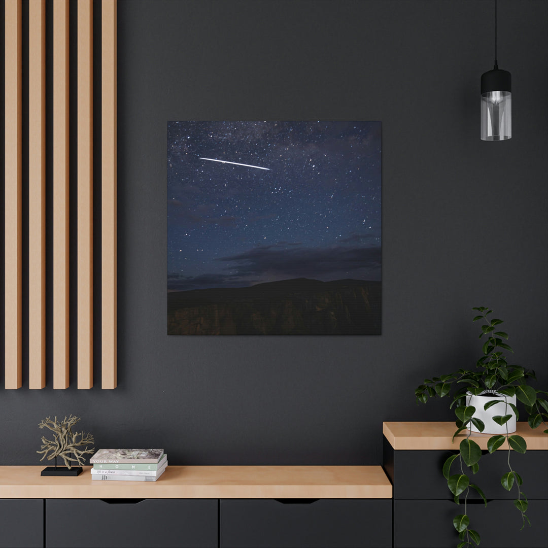 Starlink Above the Canyon - Canvas