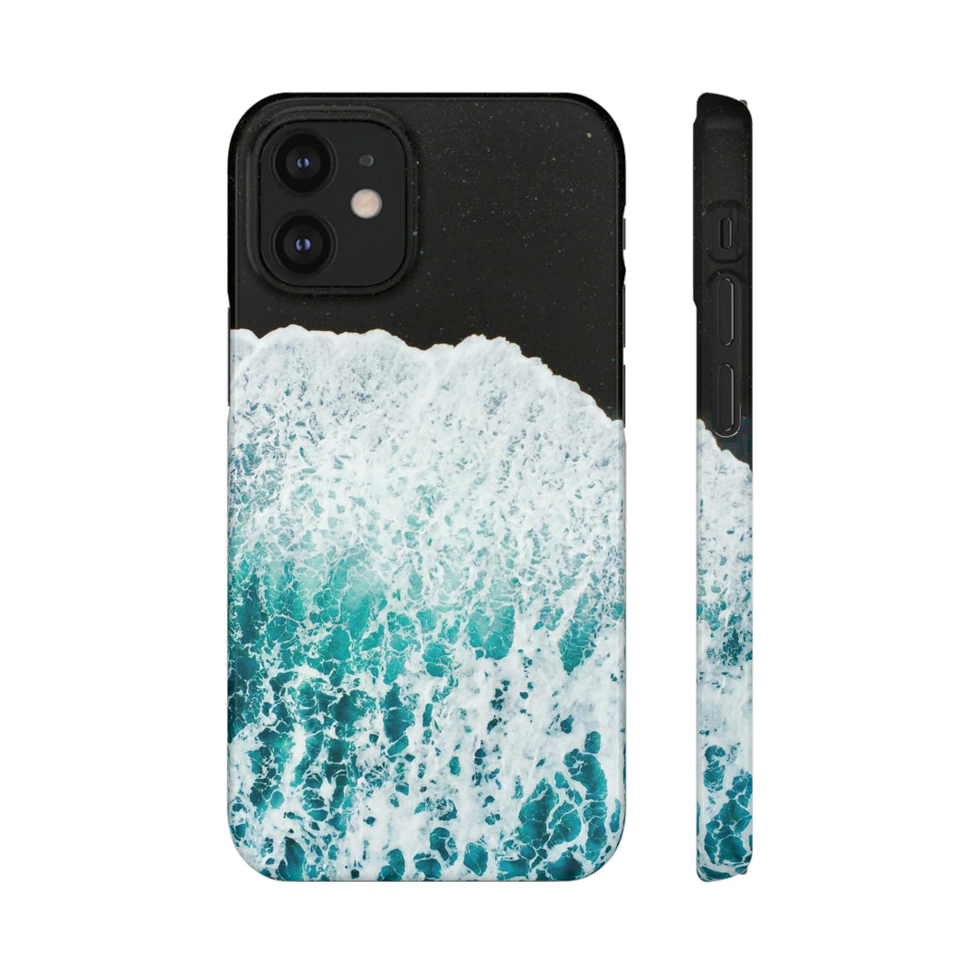 A Wave on Volcanic Sand - Phone Case