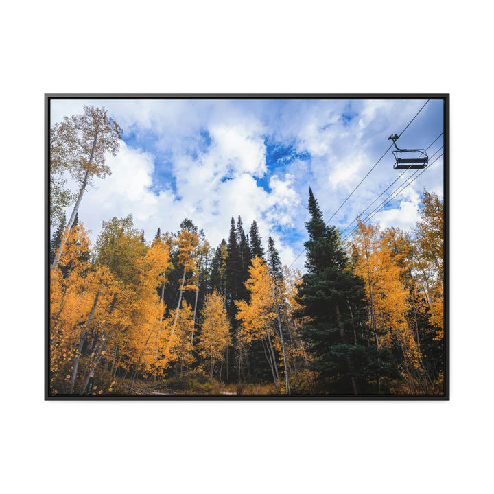 Chairlift in Suspension - Canvas with Frame