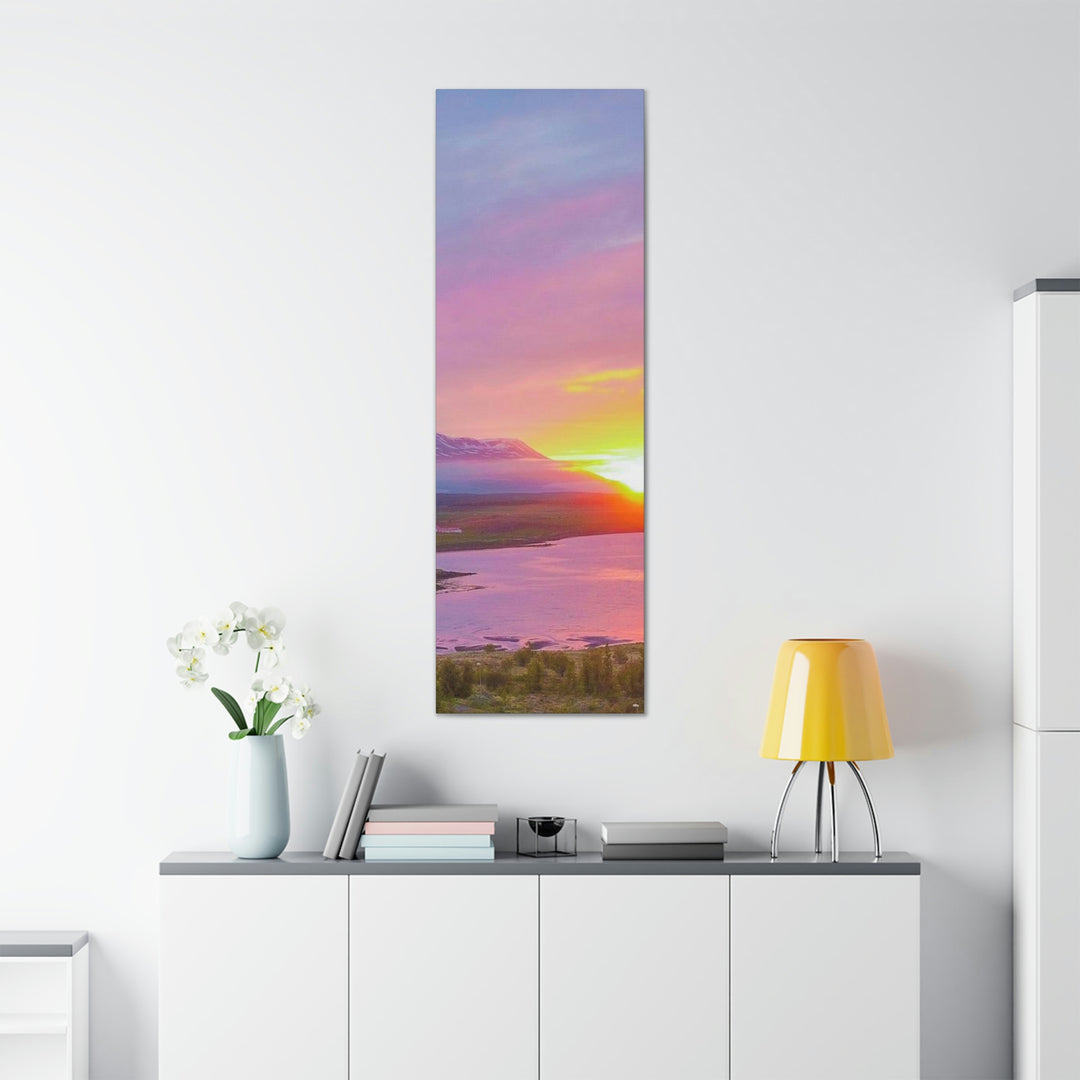 Sunset Over the Fjord Part 2 - Canvas