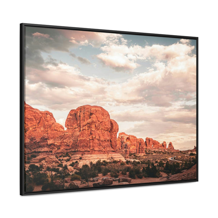 A Desert Sunset - Canvas with Frame