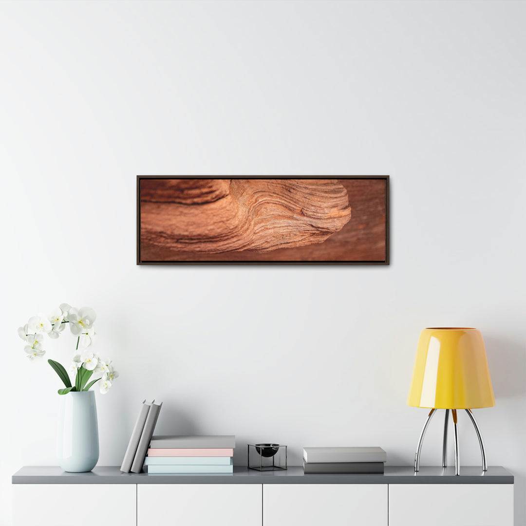 Sedimentary Rock Curves - Canvas with Frame