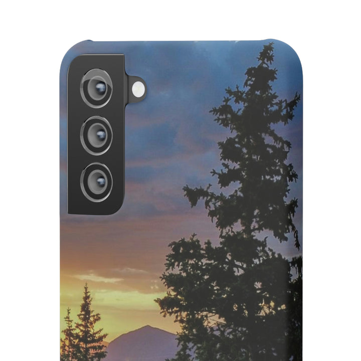 Rainy Sunset Through the Trees - Phone Case