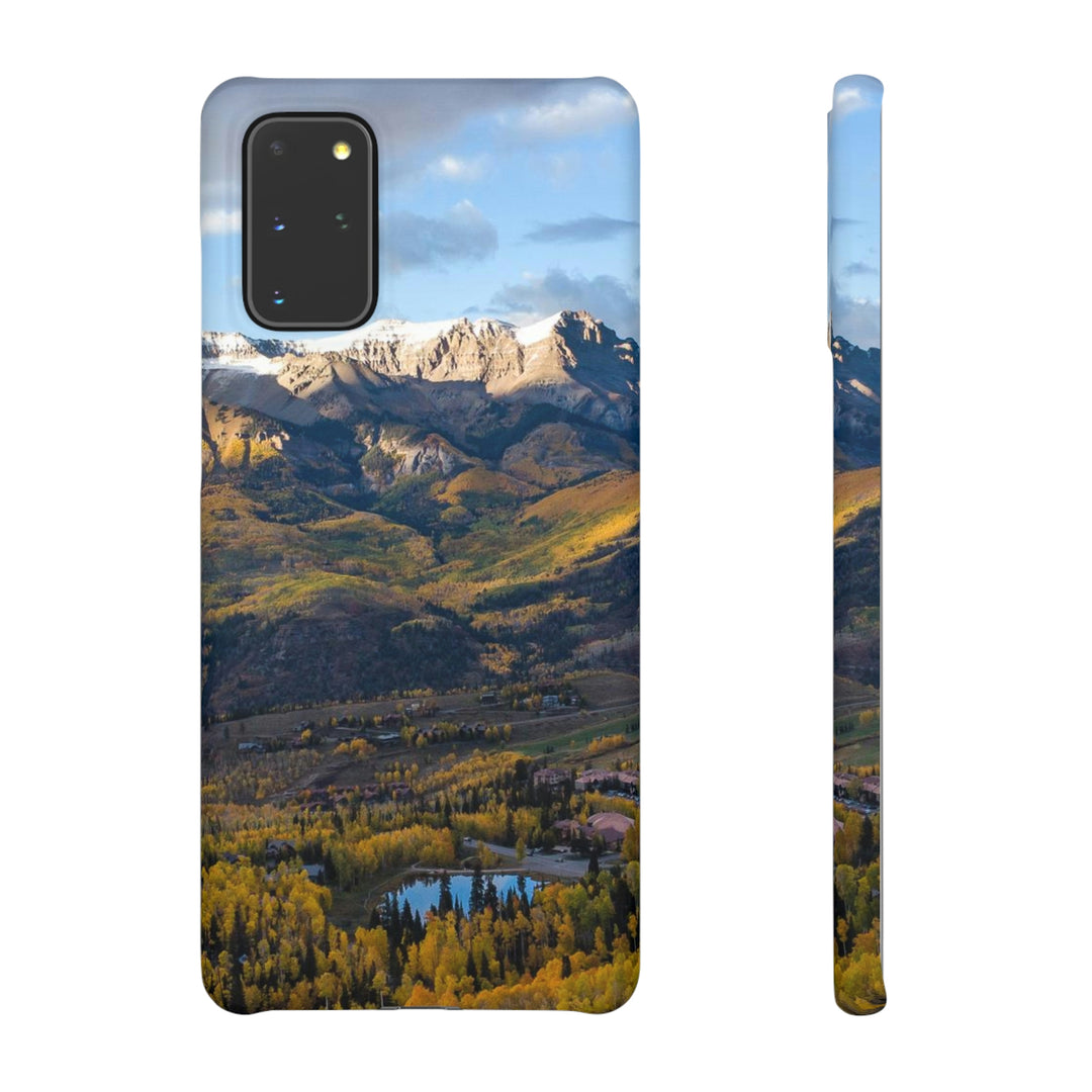 Glowing Mountainside - Phone Case