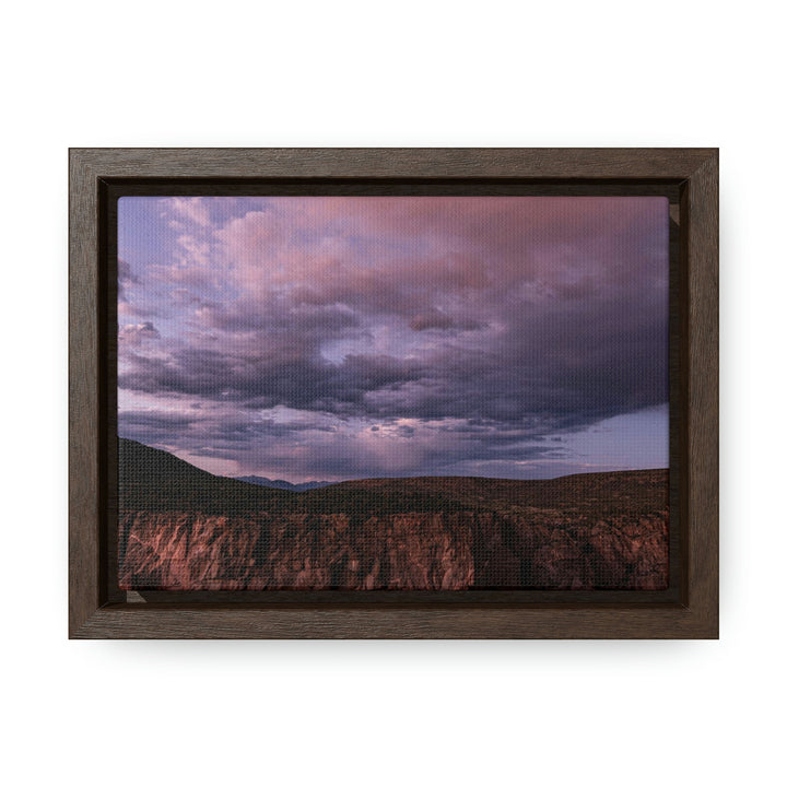 Painted Wall at Sunset Part 3 - Canvas with Frame