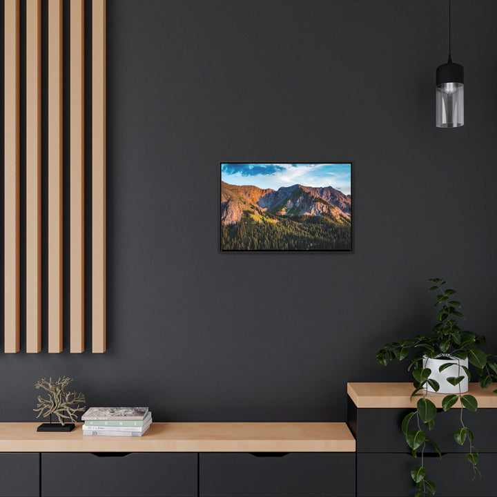 Fading Mountain Light - Canvas with Frame