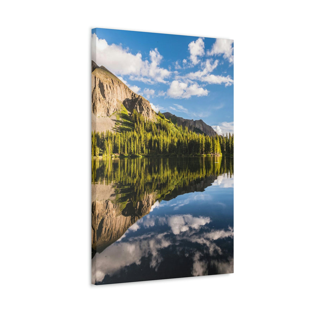 Mountain Scene Reflected - Canvas