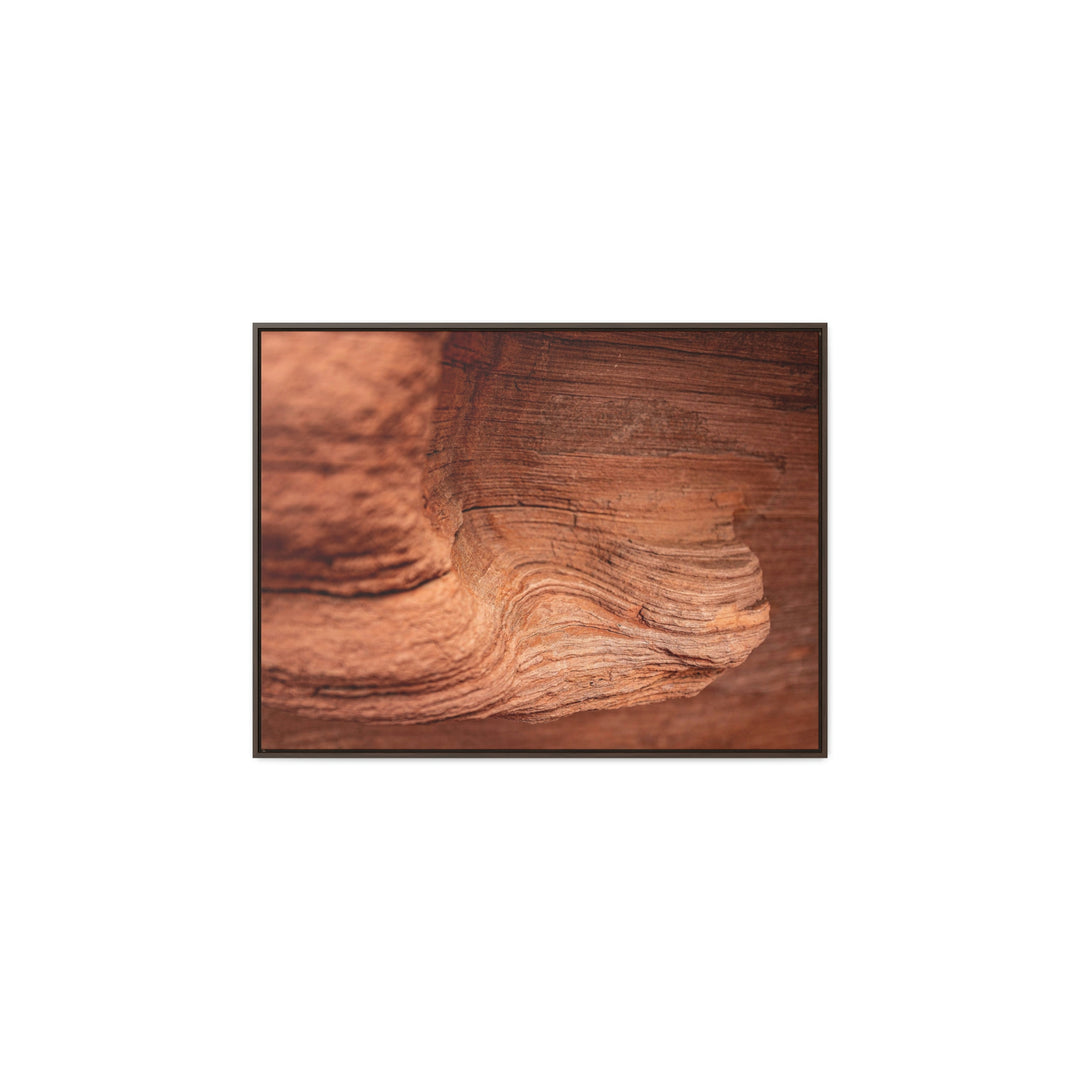 Sedimentary Rock Curves - Canvas with Frame