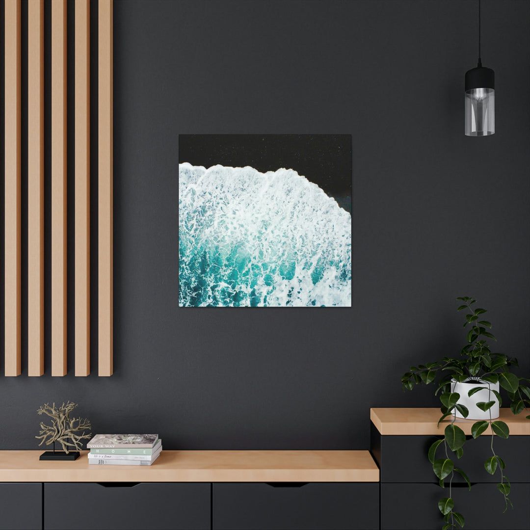 A Wave on Volcanic Sand - Canvas