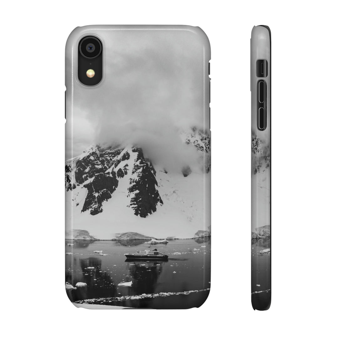 Peaceful Anchoring in Black and White - Phone Case