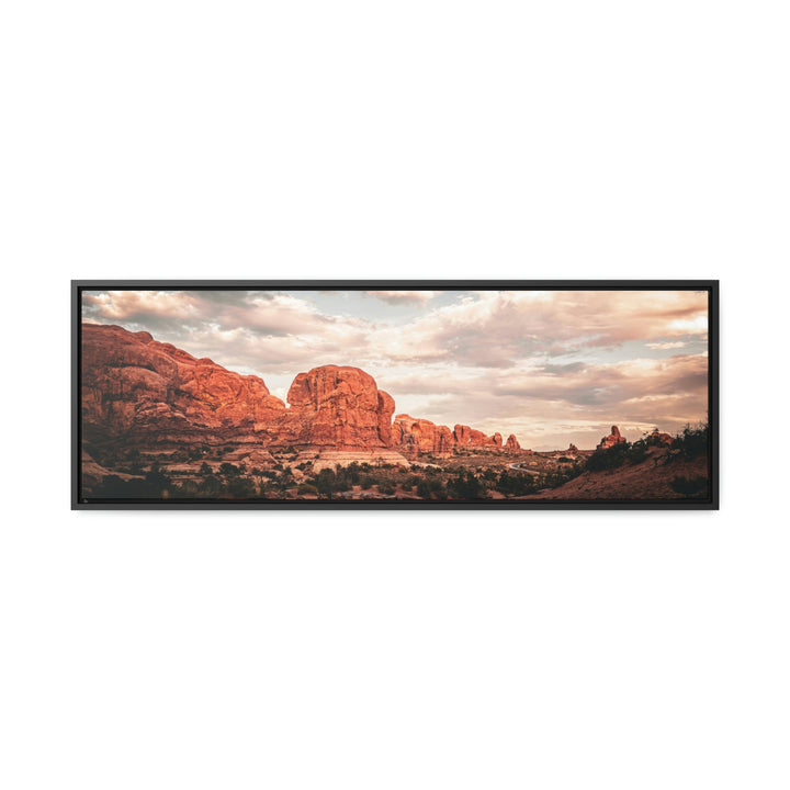 A Desert Sunset - Canvas with Frame