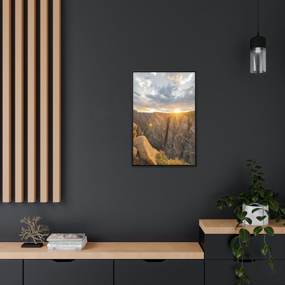 Painted Wall at Sunset Part 2 - Canvas with Frame