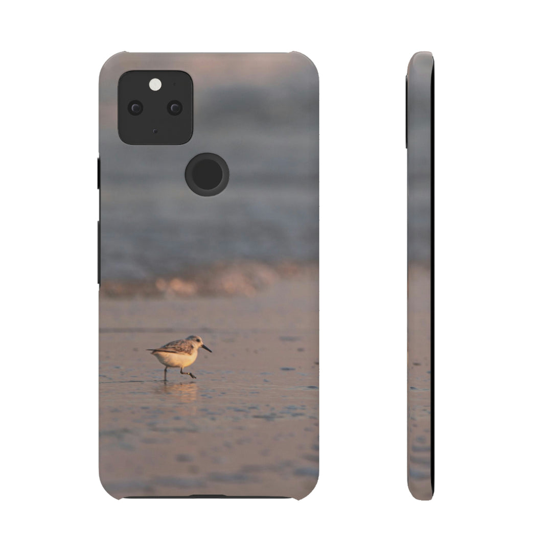 Sanderling in Soft Dusk Light - Phone Case