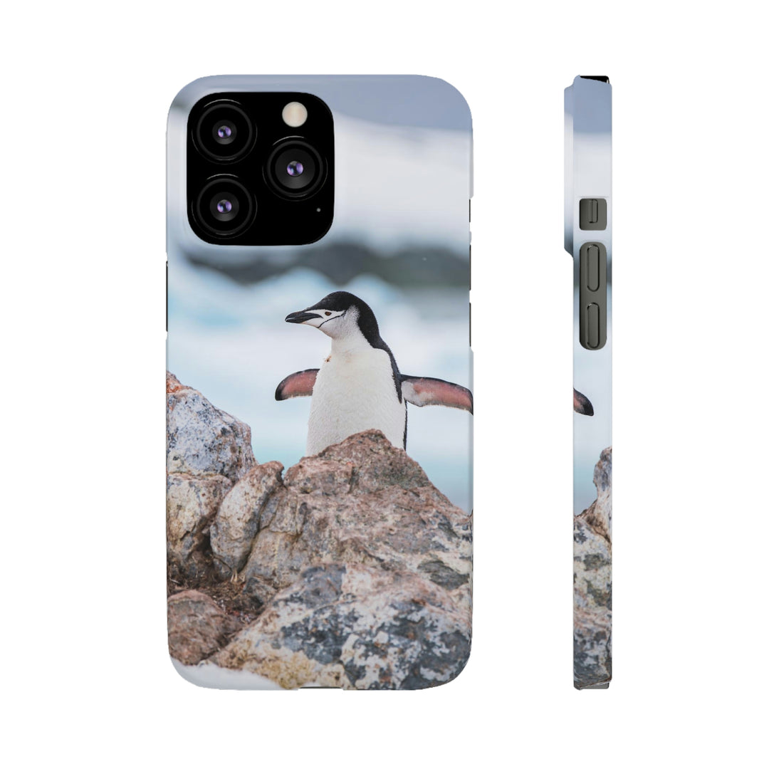 Stretched Penguin - Phone Case