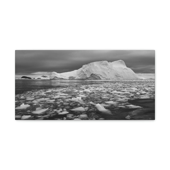 Lane of Ice In Black and White - Canvas