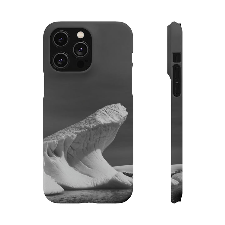 The Angles of an Iceberg in Black and White - Phone Case