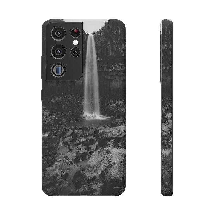 Svartifoss in Black and White - Phone Case