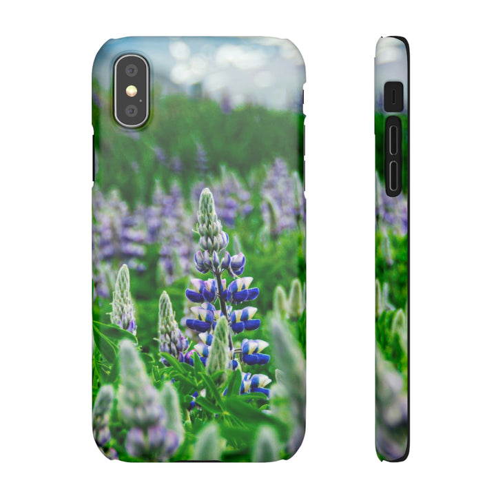 Glowing Lupin with Mountains - Phone Case