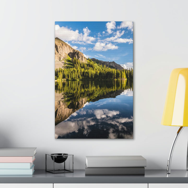 Mountain Scene Reflected - Canvas