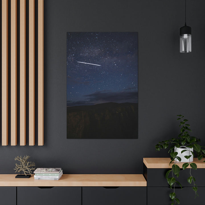 Starlink Above the Canyon - Canvas