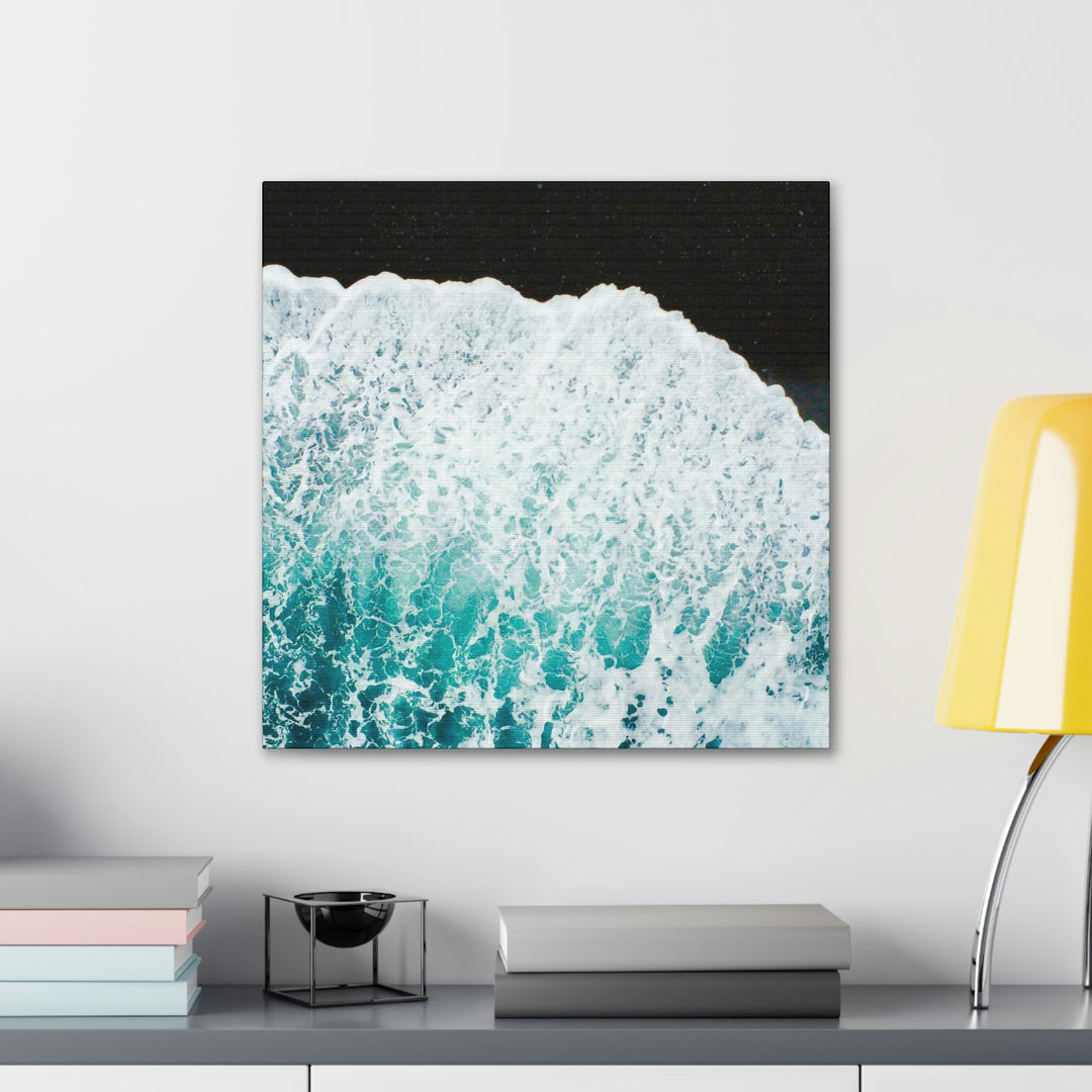 A Wave on Volcanic Sand - Canvas