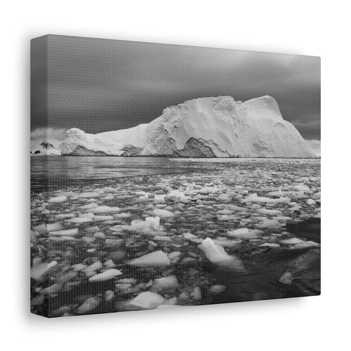 Lane of Ice In Black and White - Canvas