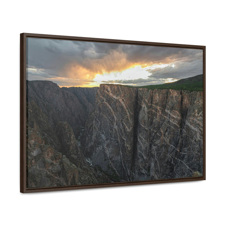 Painted Wall at Sunset Part 1 - Canvas with Frame