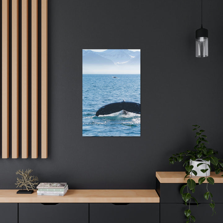 A Whale and A Mountain - Canvas