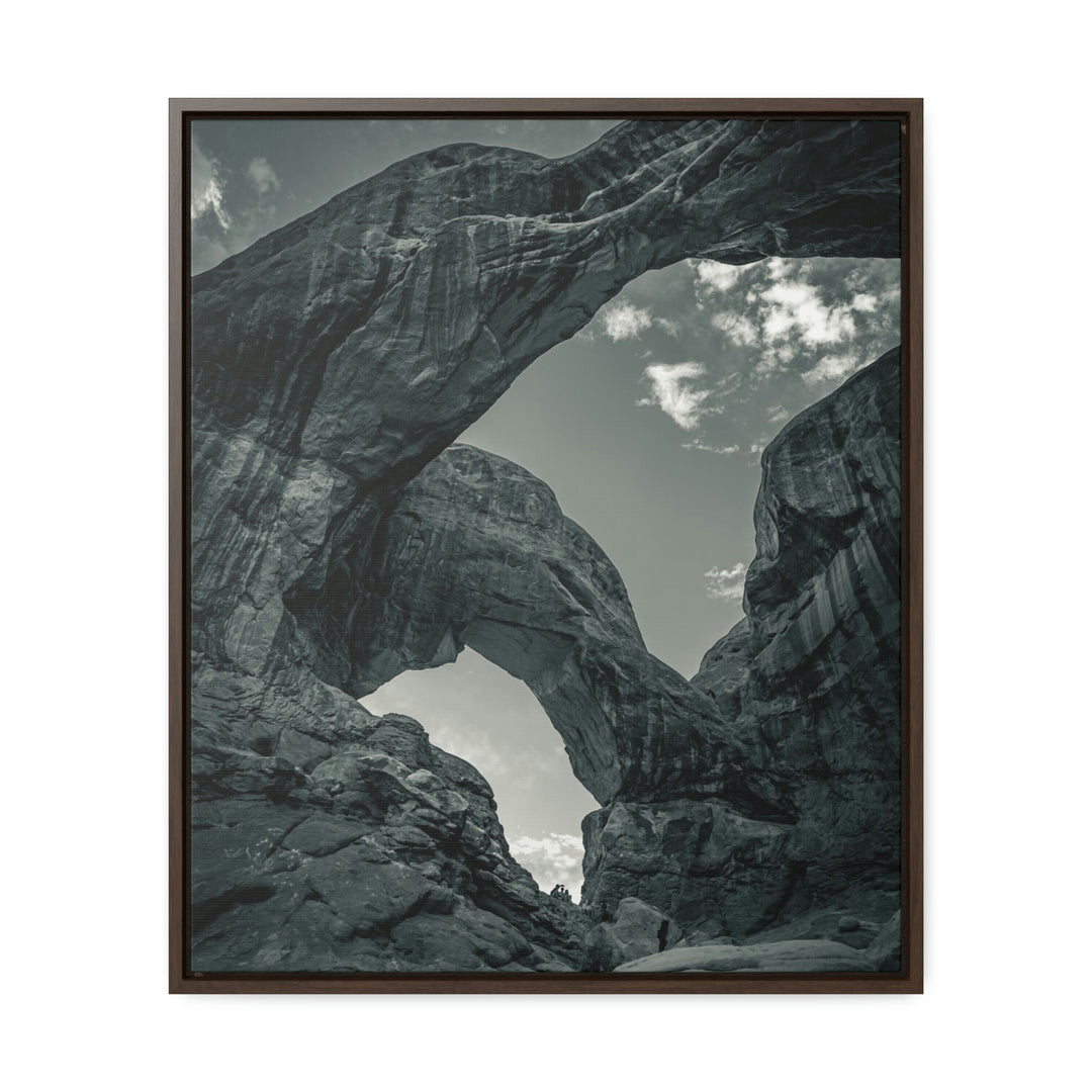 Natural Frames Part 4 in Black and White - Canvas with Frame