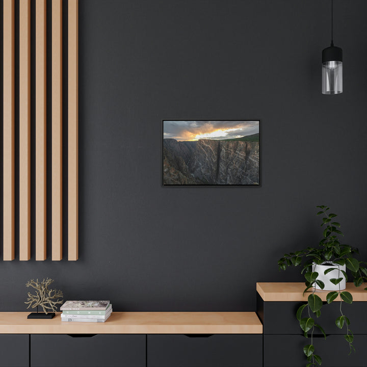 Painted Wall at Sunset Part 1 - Canvas with Frame