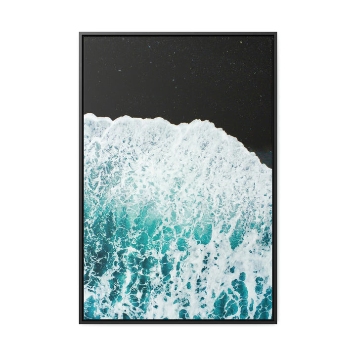 A Wave on Volcanic Sand - Canvas with Frame