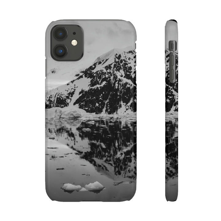 Reflected Calm in Black and White - Phone Case