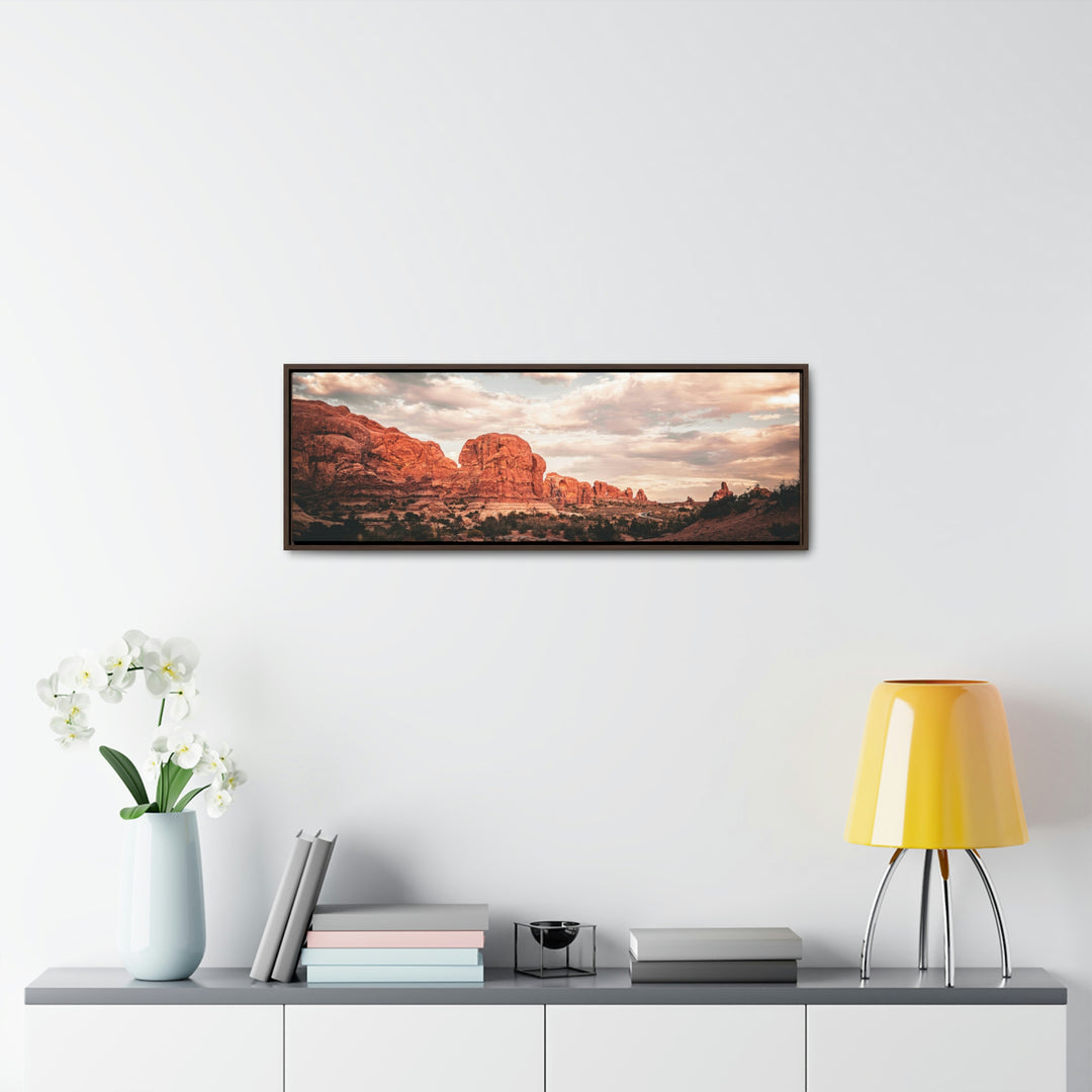 A Desert Sunset - Canvas with Frame