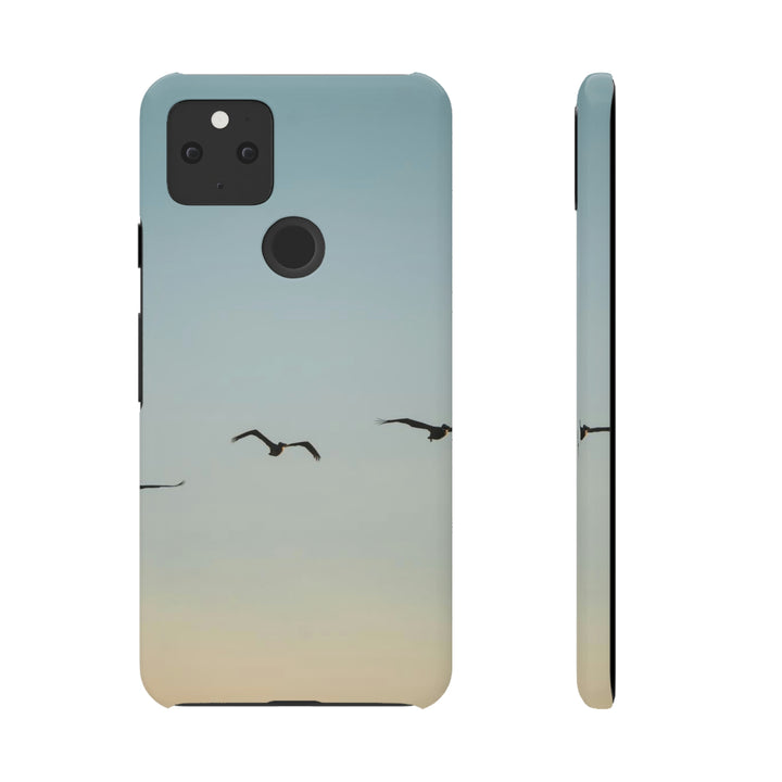 Brown Pelicans in Flight - Phone Case