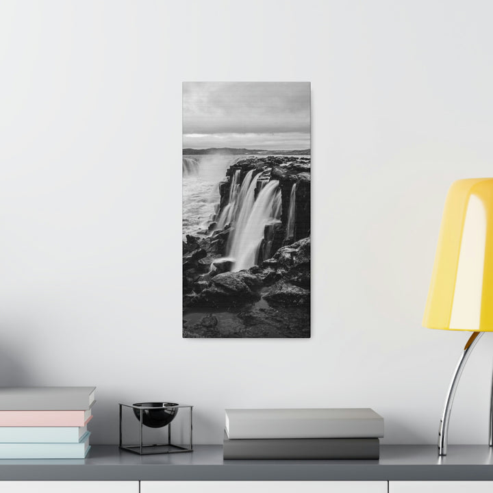 Selfoss in Black and White - Canvas