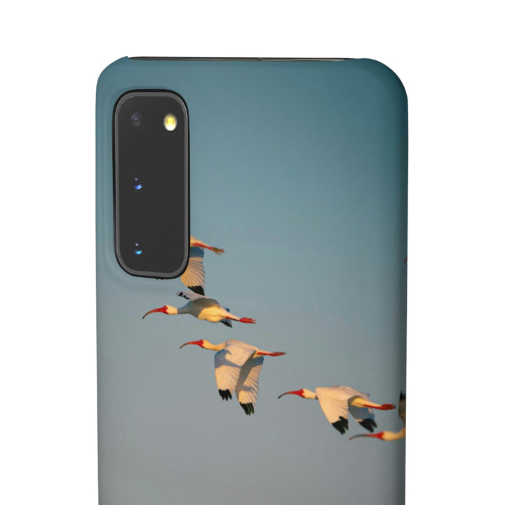 White Ibis in Flight - Phone Case