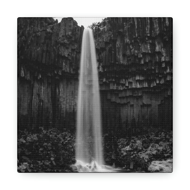 Svartifoss in Black and White - Canvas