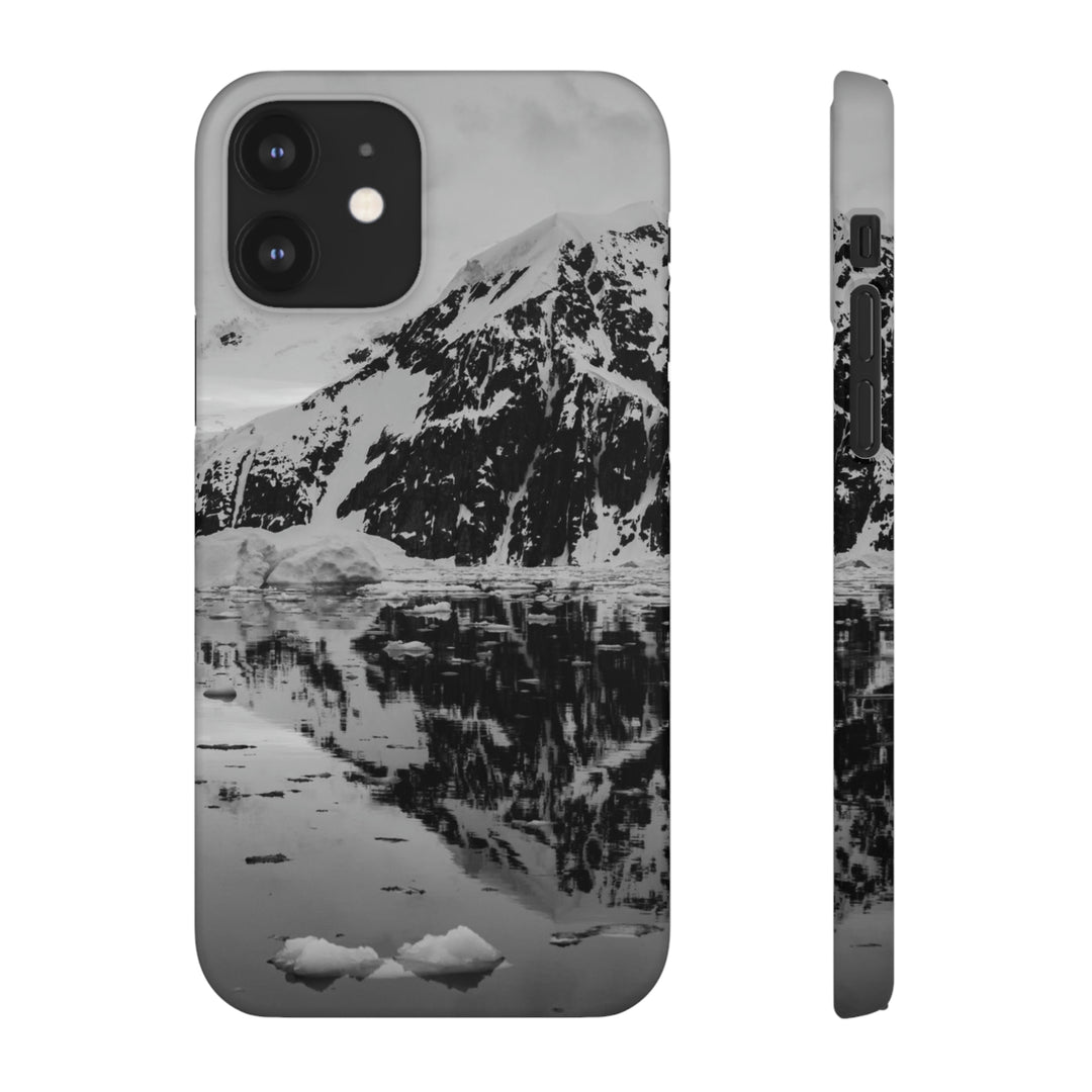 Reflected Calm in Black and White - Phone Case