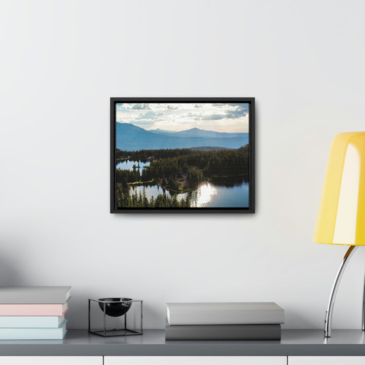 Cool Mountain Lakes - Canvas with Frame