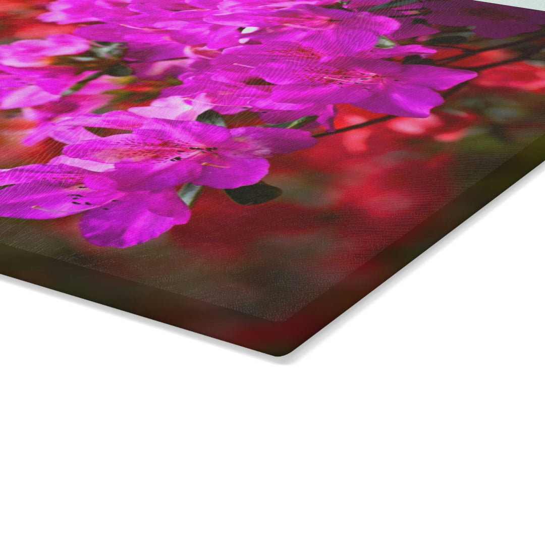 Beauty in Layers - Glass Cutting Board - Visiting This World