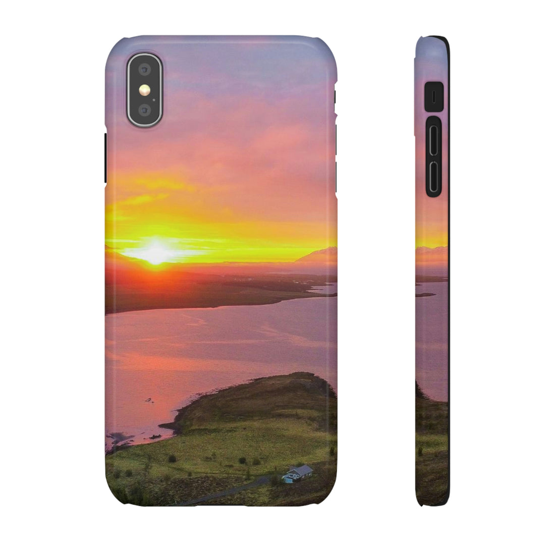 Sunset Over the Fjord Part 1 - Phone Case