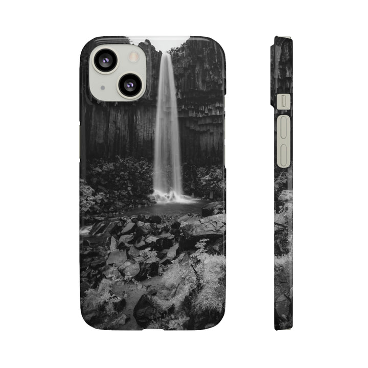 Svartifoss in Black and White - Phone Case