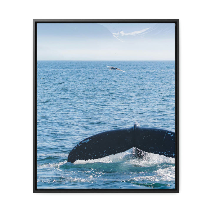 A Whale and A Mountain - Canvas with Frame