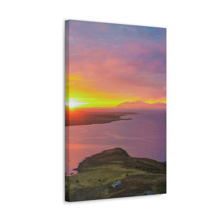 Sunset Over the Fjord Part 1 - Canvas